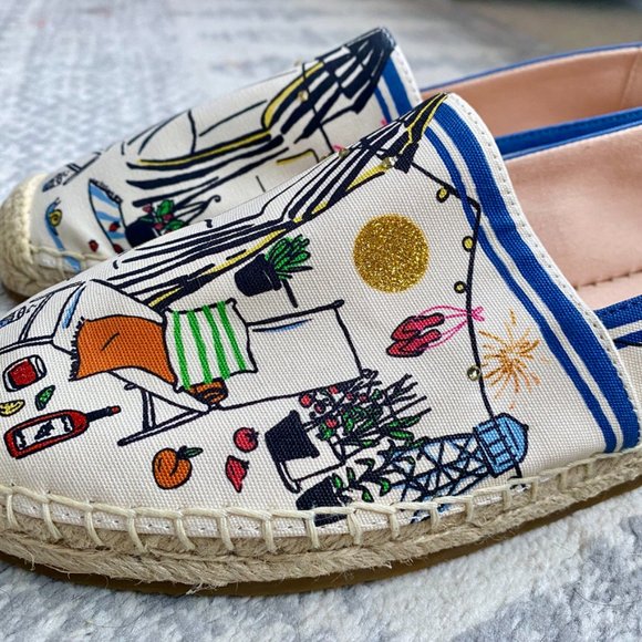 Kate Spade Rooftop Espadrilles Like New - Picture 6 of 13